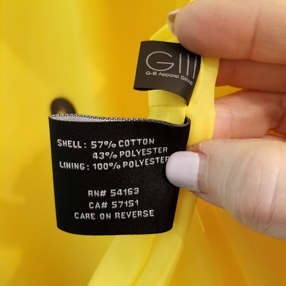 🌟SALE🌟Black Rivet Rain Jacket L No Belt Zip Up - Picture 8 of 8